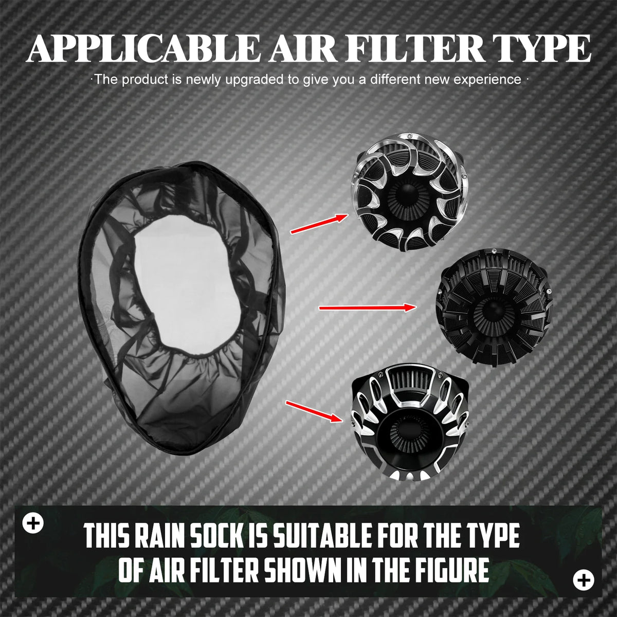Housse de Protection Imperméable pour Filtre à Air (Rain Sock) - Harley-Davidson (Tous Modèles, selon Filtre 114/117) – photo 8/13