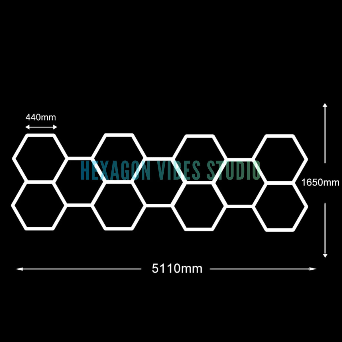 Panneau LED hexagonal nid d'abeille 6500K pour garage, salon de coiffure et atelier – photo 36/36