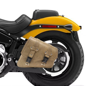 Sacoche cavalière en cuir PU noir pour Harley Sportster XL 883 - vue 6