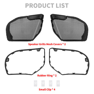 Grille de haut-parleur noire pour carénage Harley-Davidson - vue 6