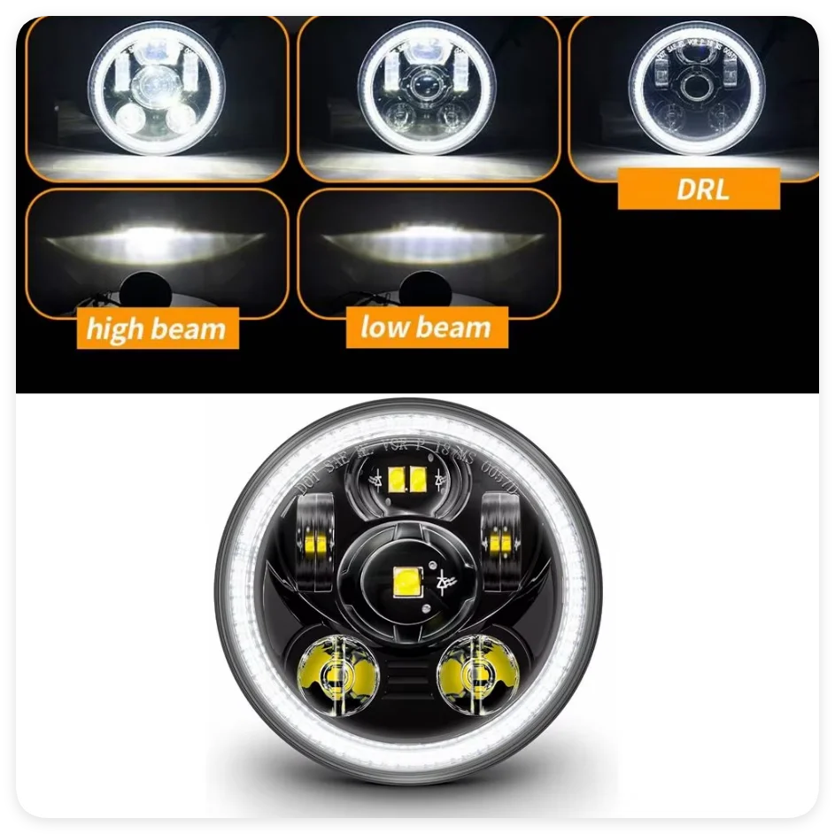 Phare LED 5,75 pouces pour Harley Sportster - vue 15