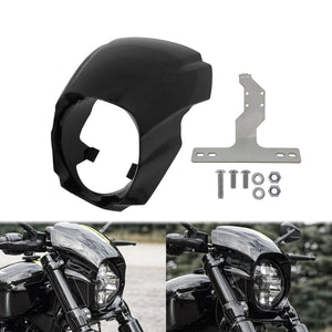 Carénage de Phare Avant Noir avec Pare-brise (Light Mask) - Harley-Davidson Softail Breakout FXBR/FXBRS 2018 et plus – photo 8/8