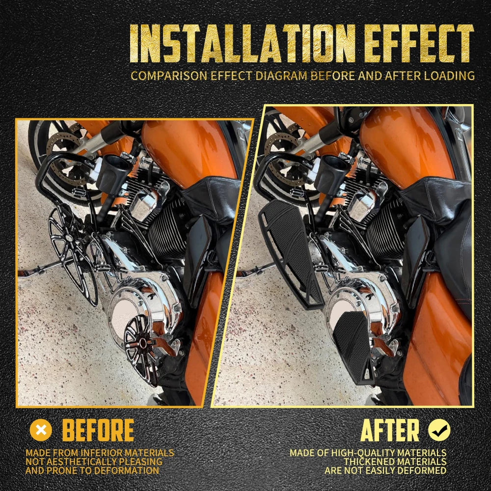 Repose-Pieds Avant/Arrière CNC (Floorboards) - Harley-Davidson Softail, Touring & Dyna – photo 3/8