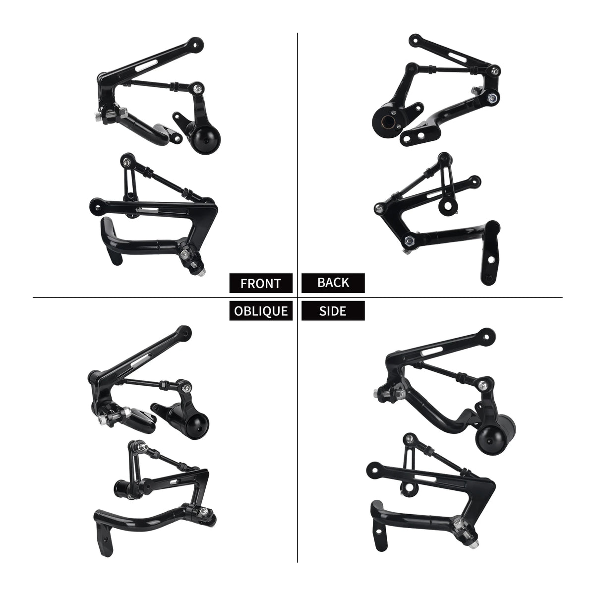 Kit de commandes centrales noir en aluminium pour Harley-Davidson Touring - vue 3