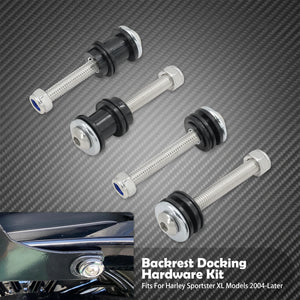 Kit de Fixation Rapide pour Dossier/Sissy Bar (Docking Hardware) - Harley-Davidson Sportster, Touring & Softail – photo 8/9
