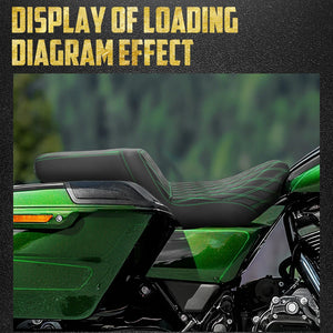 Selle Biplace Piquage Quadrillé - Harley-Davidson Touring 2024 et plus, CVO 2023 – photo 4/12