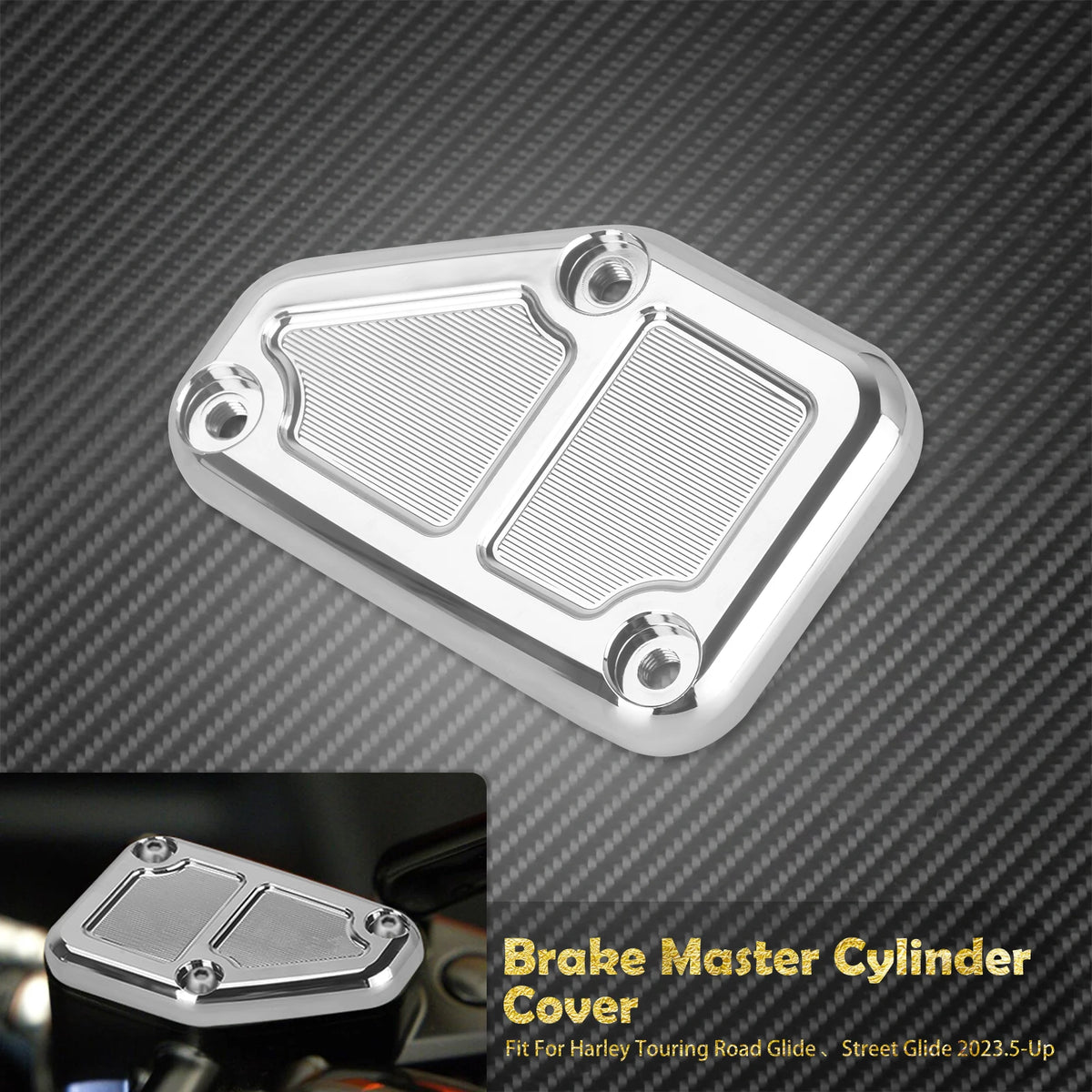 Cache maître-cylindre de frein avant pour Harley-Davidson Touring Street Glide, Road Glide, CVO 2023.5-2025 – photo 7/8