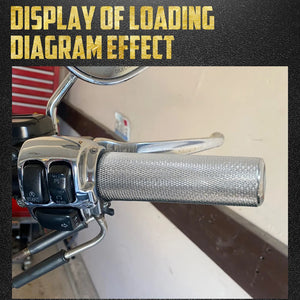 Poignées de guidon tout aluminium moletées pour Harley Sportster Touring - vue 5