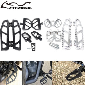 Repose-pieds et pontet de sélecteur antidérapants pour Harley-Davidson Softail, Dyna, Touring & Road King – photo 1/16