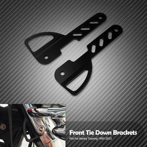 Supports avant d'arrimage de fourche (tie down) - Harley Touring Road King, Electra Street Glide, Ultra Limited 1993-2023 – photo 8/8