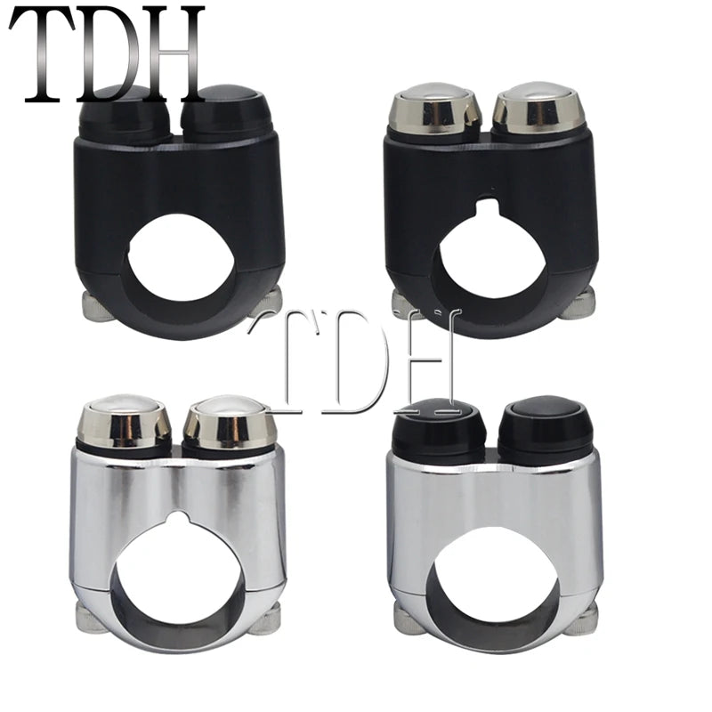Commodo 2 ou 3 boutons pour Harley guidon 22/25 mm - vue 5