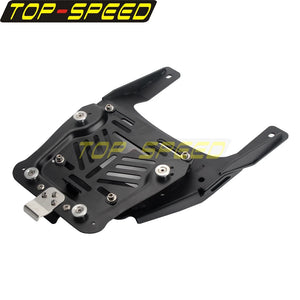 Platine de fixation noire pour bagagerie de Harley Pan America - vue 3