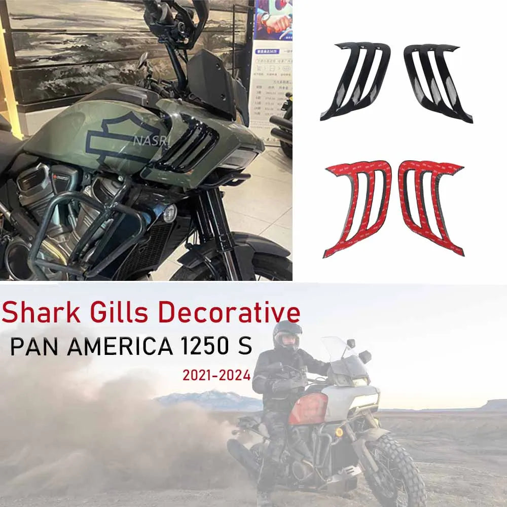 Caches Décoratifs Latéraux 'Shark Gills' - Harley-Davidson Pan America 1250 S 2021-2024 – photo 2/6