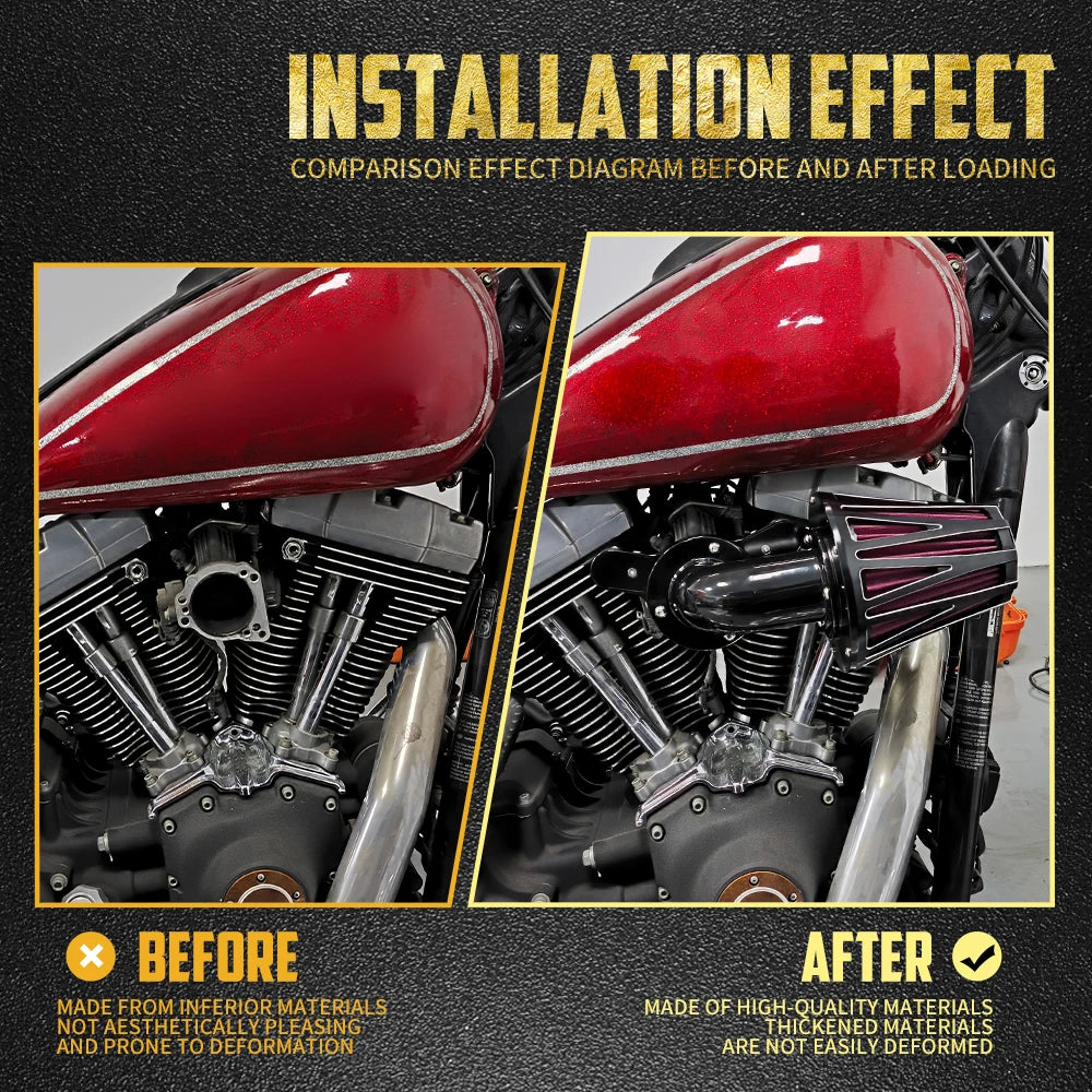 Filtre à Air CNC Haute Performance - Harley-Davidson Touring, Softail, Sportster, Dyna – photo 5/14