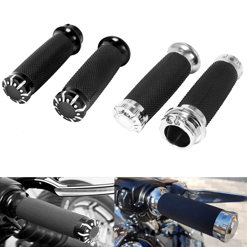 Poignées de guidon pour Harley Sportster Dyna Softail - vue 1