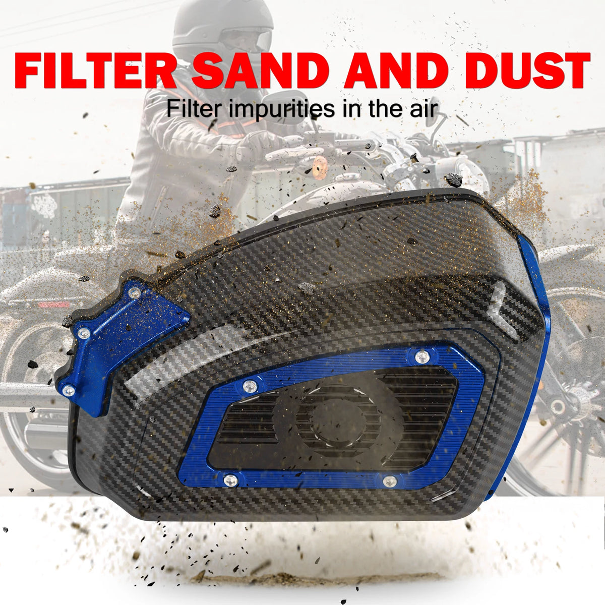 Filtre à air moto coloré haute performance pour Harley-Davidson - vue 4