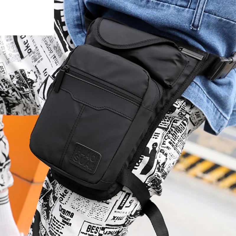 Sac de cuisse moto style café racer - vue de face - vue 2