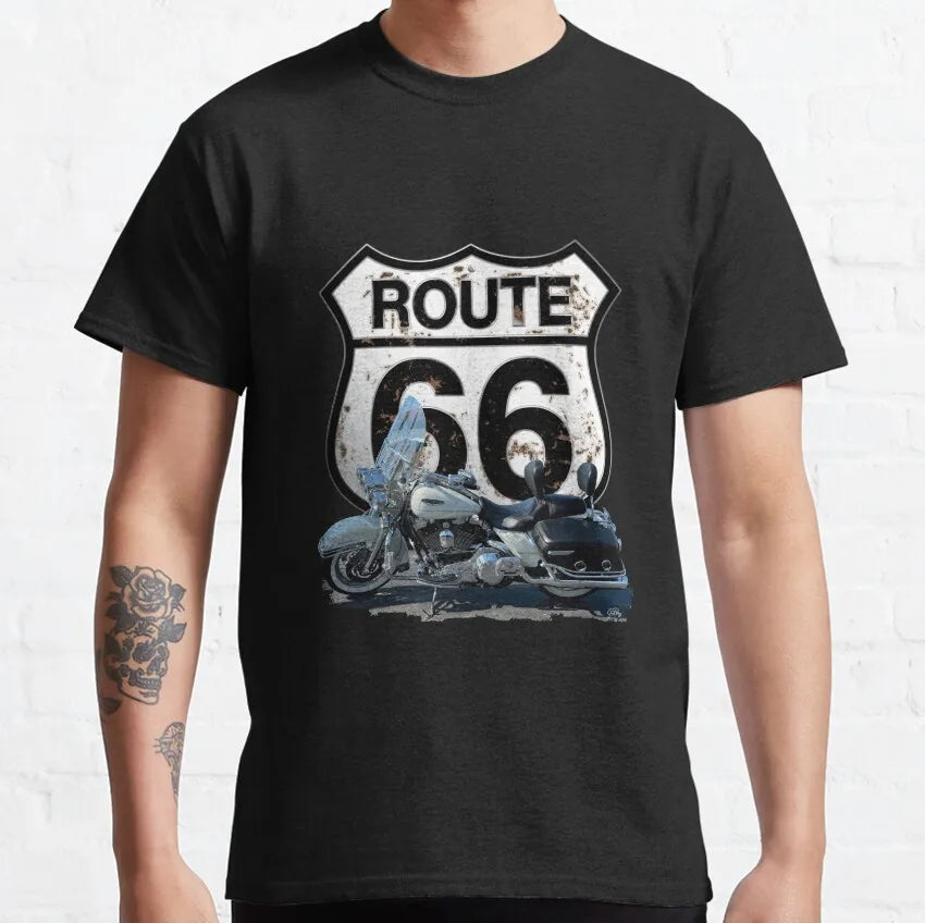 T-shirt Homme Route 66 Mother Road 100% Coton Grande Taille - vue 14