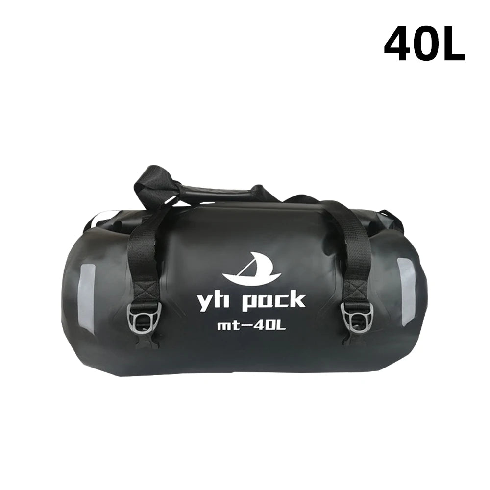 Sac de selle arrière noir étanche pour moto - vue 9