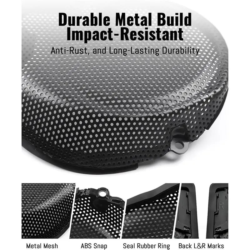 Kit de grilles maillées pour haut-parleurs de carénage avant Harley-Davidson Street Glide CVO et FLHX - vue 6