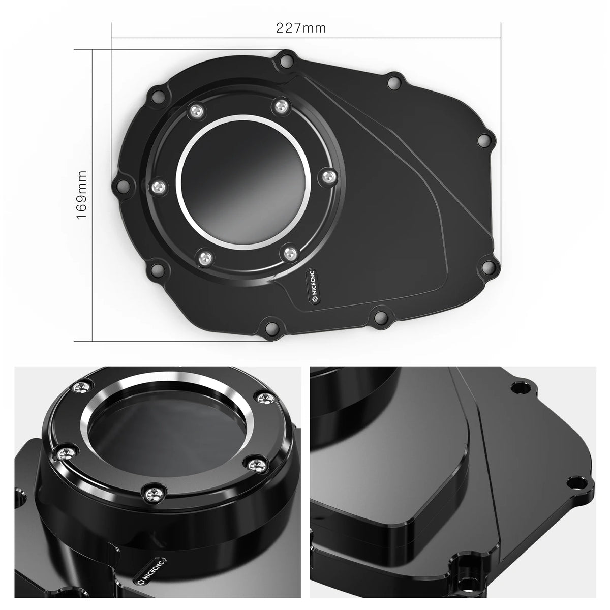 Cache de Distribution (Cam Cover) avec Fenêtre Transparente - Harley-Davidson Touring & Softail M8 2017-2024 – photo 2/9
