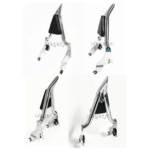 Sissy-bar dossier passager avec porte-bagages pour Harley-Davidson Touring Road King, Street Glide et Electra Glide - vue 2