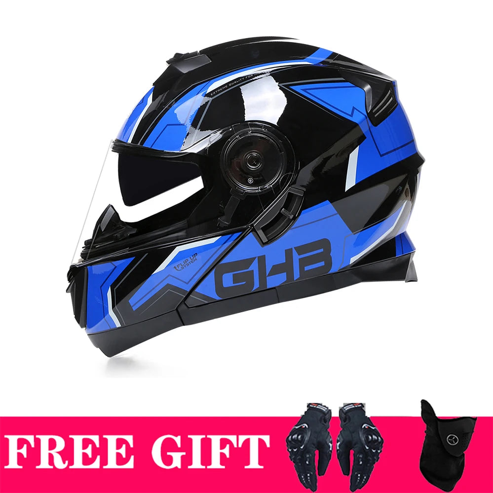 Casque moto modulable style adventure noir - vue 18