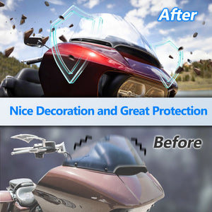 Garniture latérale en aluminium stabilisant le pare-brise d'une moto Harley-Davidson - vue 4