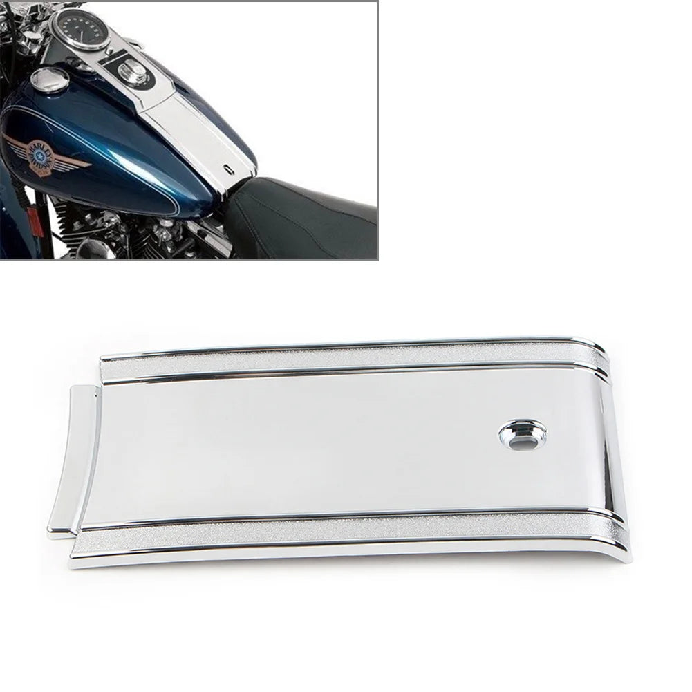 Cache de tableau de bord inférieur chromé pour Harley Softail - vue 8