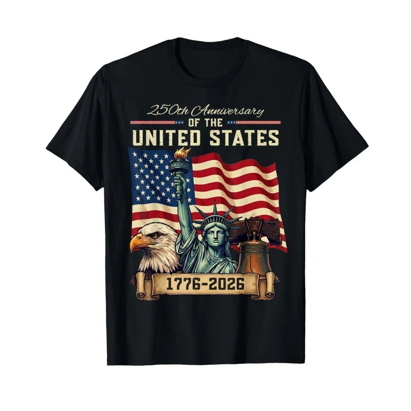 T-shirt Homme Aigle Drapeau USA 250 Ans - vue 7