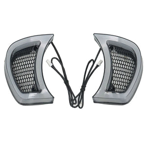 Feux LED d'accent de calandre de phare fumés, veilleuse blanche et clignotant, Harley Road Glide 2015 et plus - vue 4