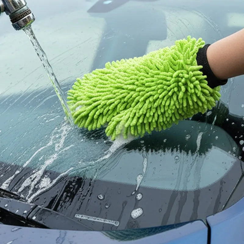 Gants/Éponge de Lavage Microfibre Sans Rayures - Moto, Vélo Électrique, Auto – photo 3/8