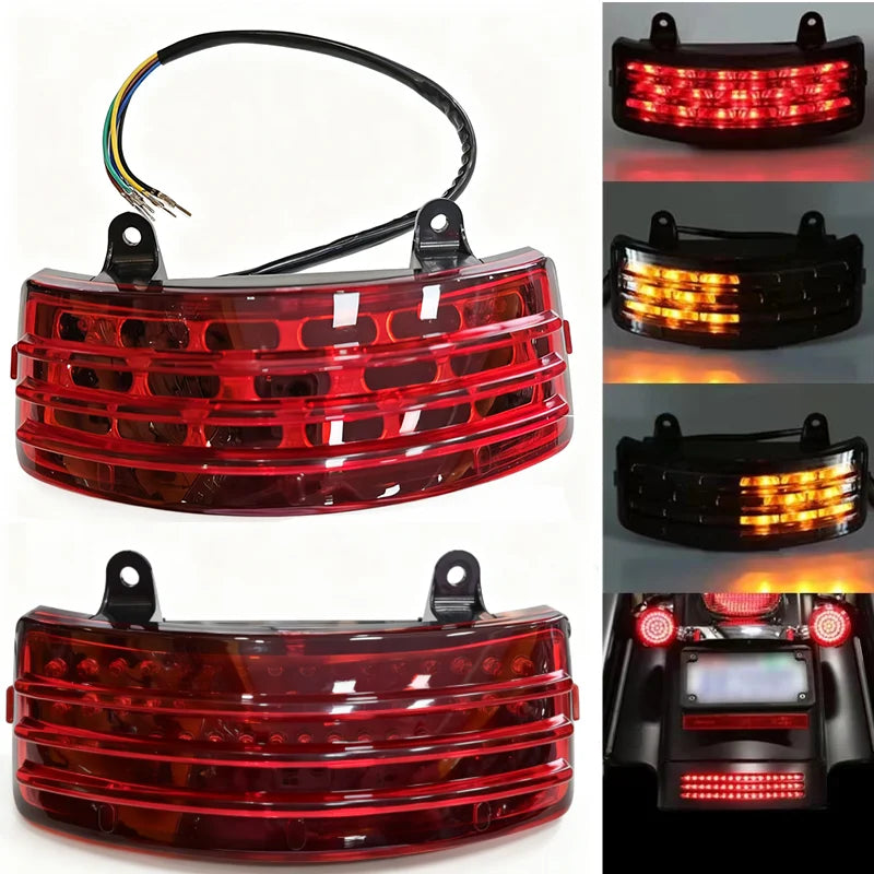 Feu arrière tri-bar LED pour Harley Touring - vue 1