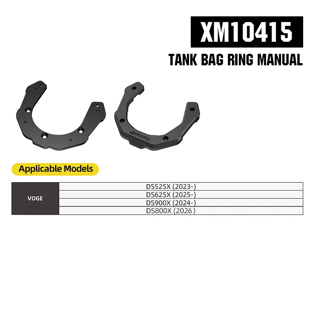 Sac de réservoir moto Rhinowalk noir à fixation magnétique - vue 27