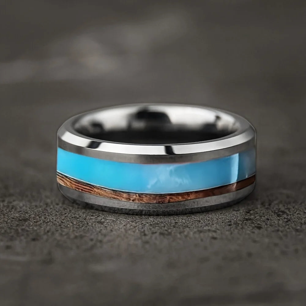 Bague en acier inoxydable tête de mort et rose - vue 33