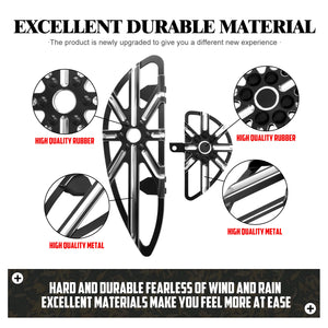 Marchepieds (floorboards) avant et arrière conducteur/passager pour Harley-Davidson Touring, Softail, Dyna – photo 3/8