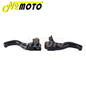 Leviers de frein et d'embrayage courts noirs pour Harley Touring - vue 15
