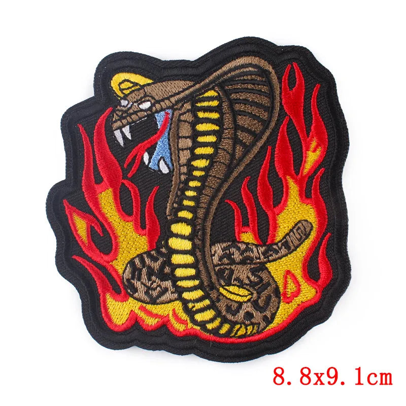 Écusson brodé biker/punk thermocollant - vue 21
