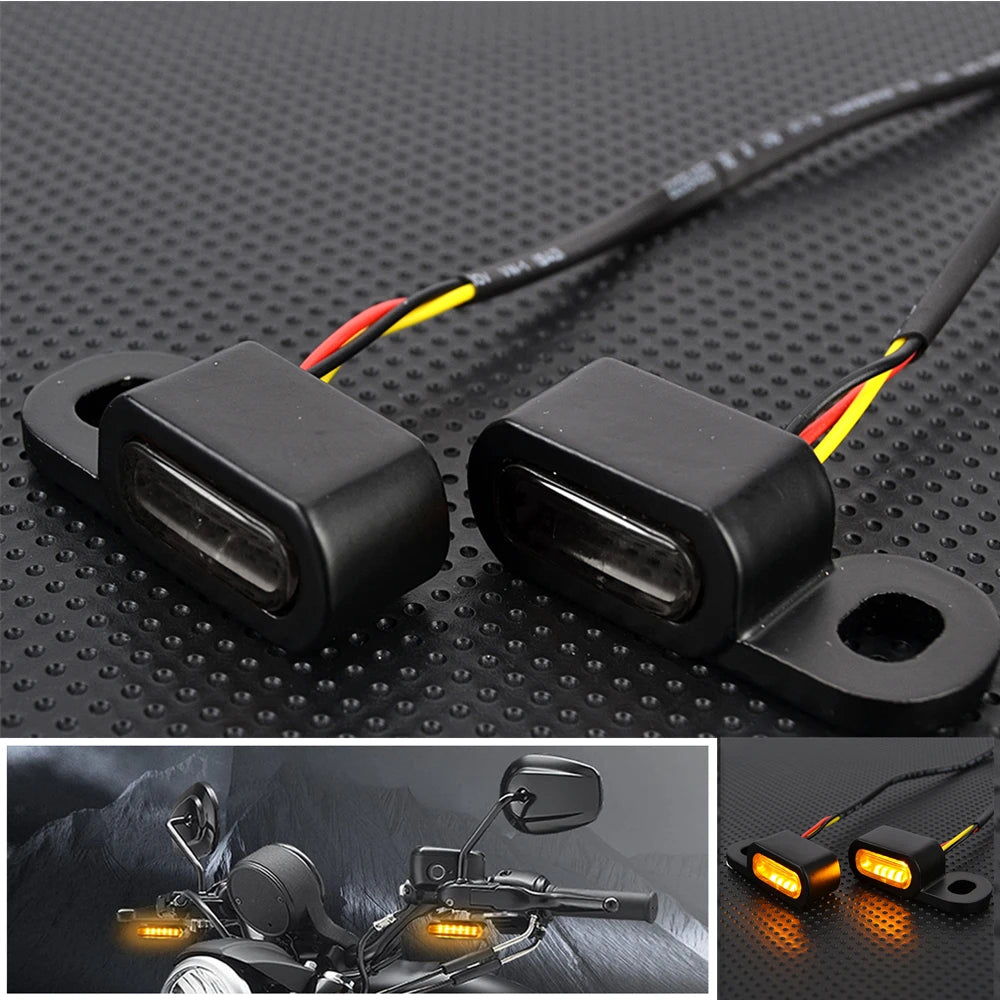 Mini clignotants LED pour Harley - vue 1