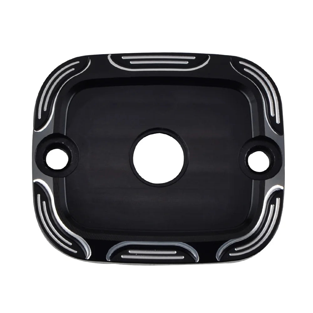Cache de Bocal de Liquide de Frein Avant CNC Aluminium - Harley-Davidson Dyna 2006-2017, Softail 2006-2014 – photo 3/6