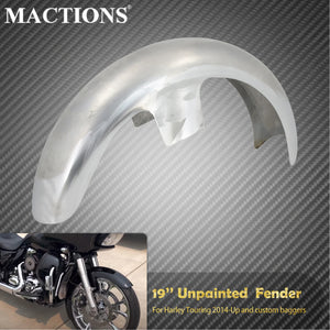 Garde-boue avant 19'' brut à peindre pour Harley-Davidson Touring, CVO Road/Electra Glide, baggers custom – photo 1/6