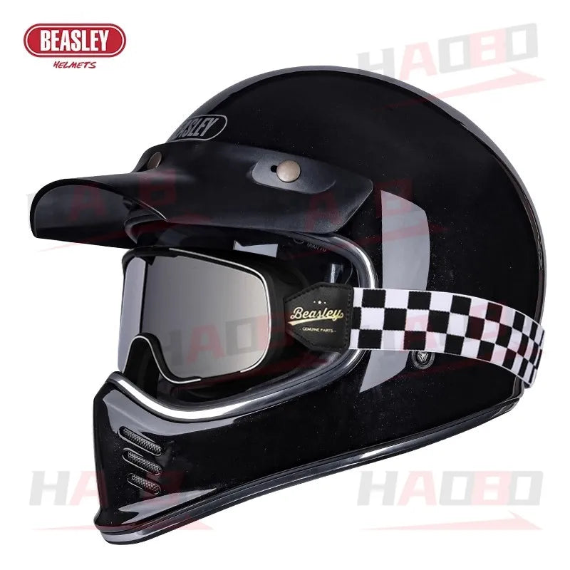 Casque moto intégral rétro - vue produit - vue 28