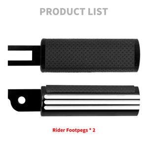 Repose-pieds pilote en aluminium pour moto Harley-Davidson Softail - vue 5
