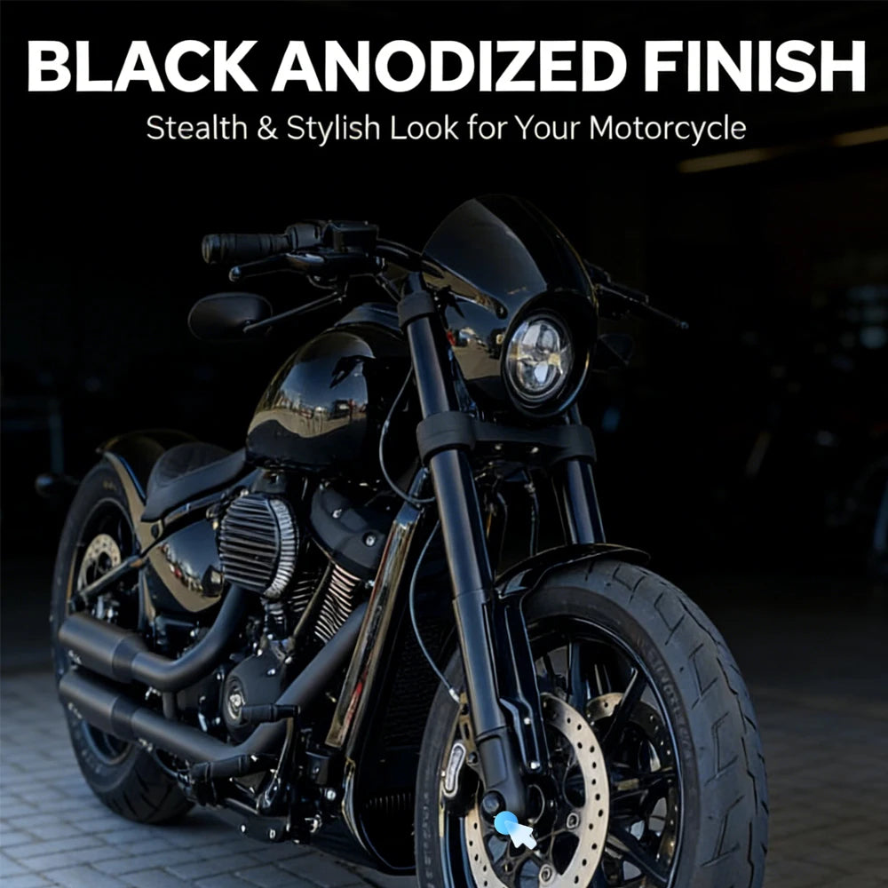 Caches d'Écrou d'Essieu Avant Décoratifs pour Harley Softail Low Rider S/ST – photo 5/7