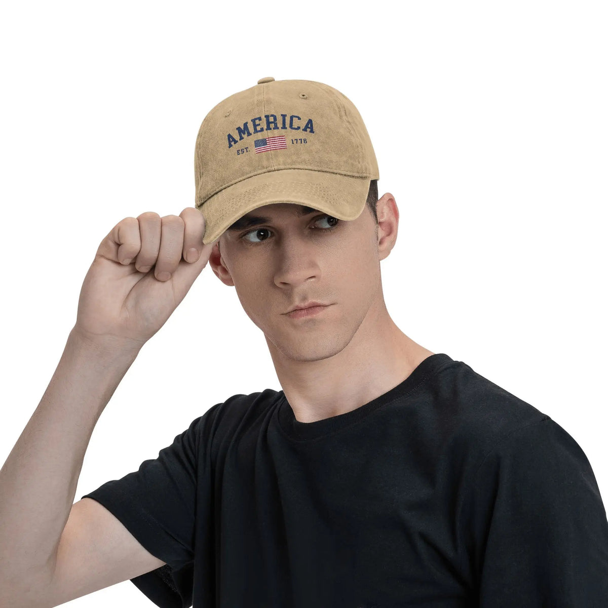 Casquette baseball drapeau américain - vue produit - vue 6