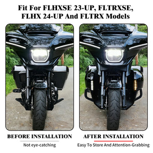Kit Bas de Carénage + Crash Bar avec Cadre Chrome/Noir - Harley-Davidson Touring FLHX/FLTRX 2023-2026 – photo 3/7