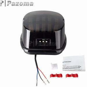 Feu arrière LED fumé pour Harley Sportster Dyna Softail Touring - vue 2