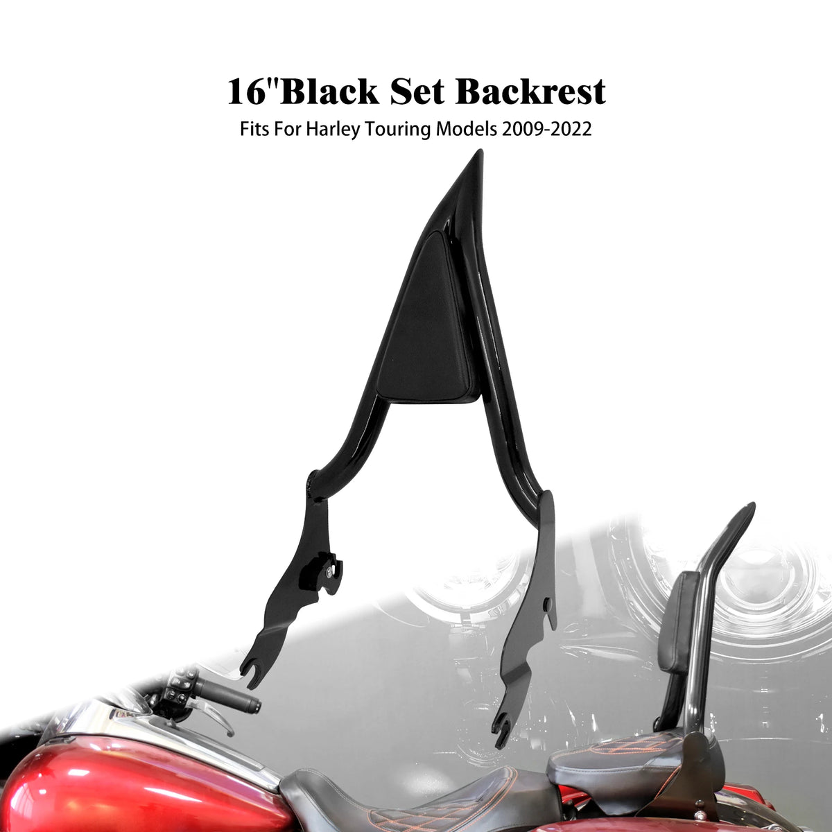 Dossier Passager Détachable (Sissy Bar) - Harley-Davidson Touring 2009-2023 – photo 1/6
