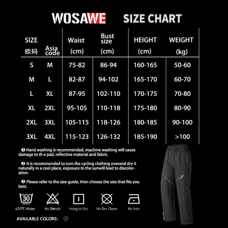 Pantalon de pluie moto WOSAWE imperméable et réfléchissant - vue 5