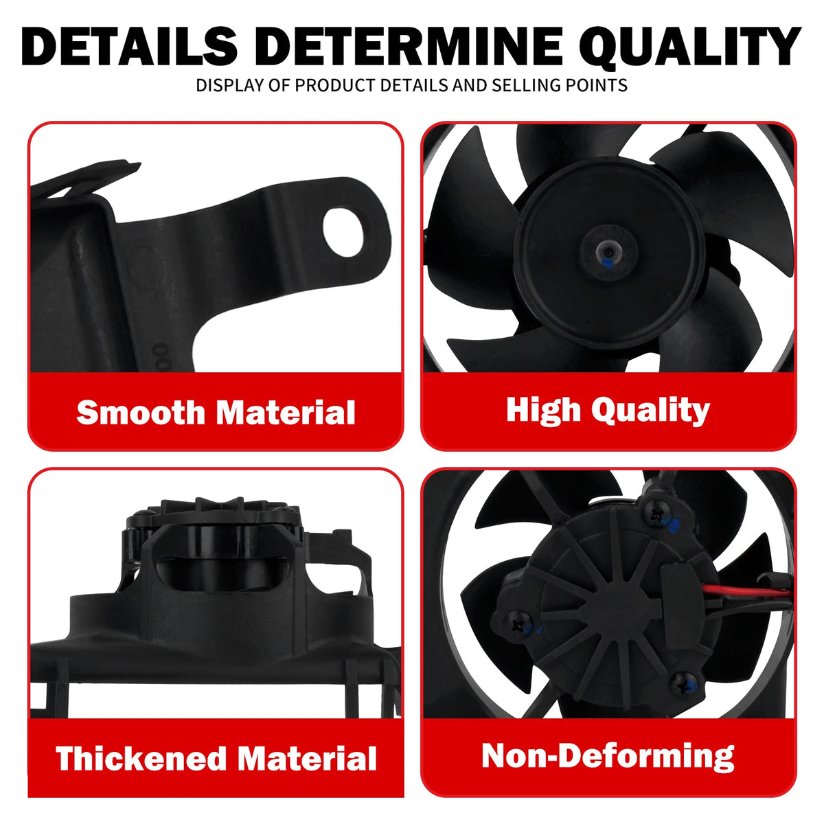 Ventilateur de radiateur noir pour Harley-Davidson Electra Glide - vue 5